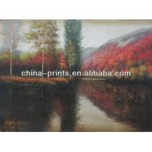 Scenery Birch Forest Oil Painting For Home Decor